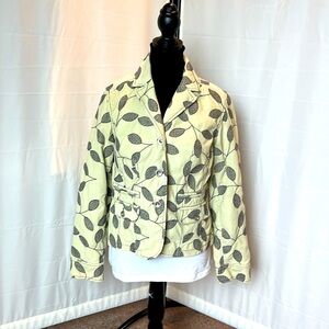 NWOT Sigrid Olson Corduroy Embroidered Blazer